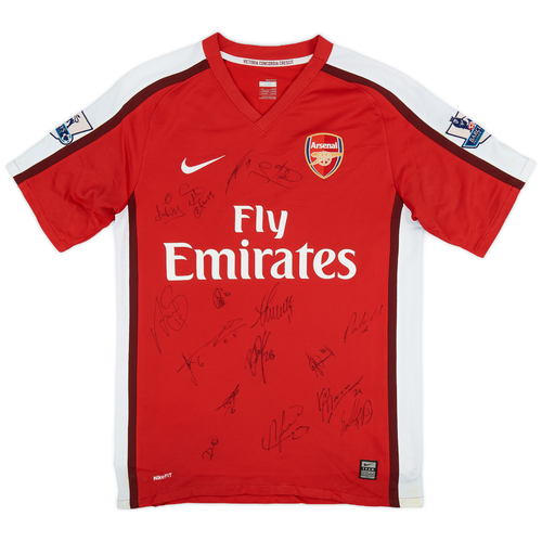 2008 10 Arsenal Signed Home Shirt Nasri 8 7 10 S