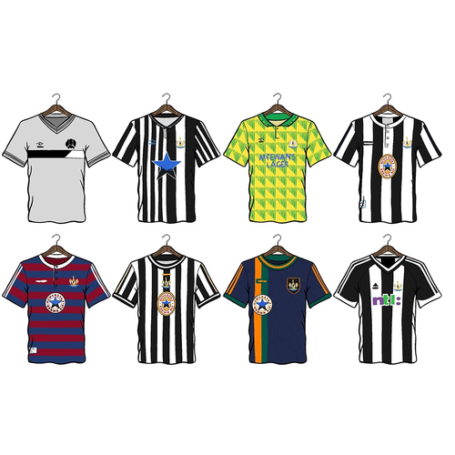 Newcastle kits through the best sale years