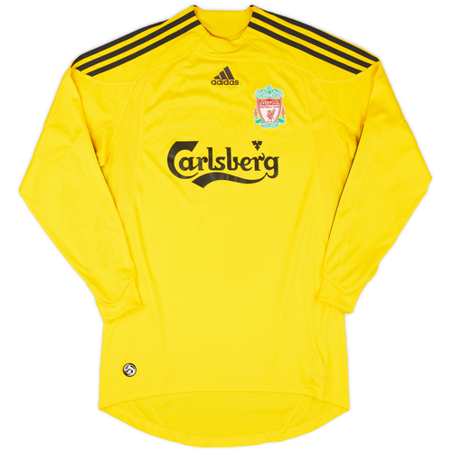 Liverpool yellow goalkeeper kit top