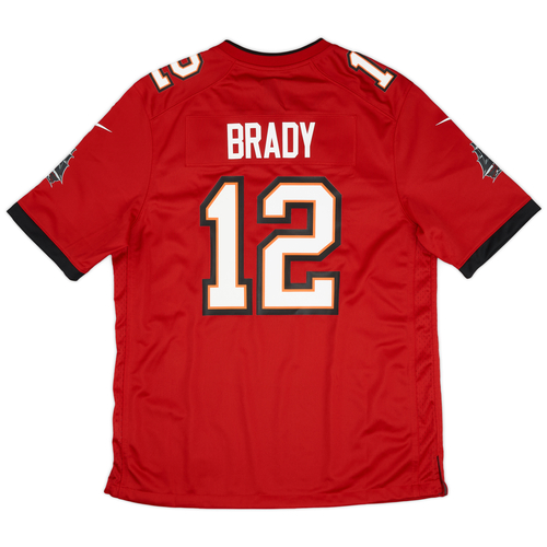 2020 22 Tampa Bay Buccaneers Brady 12 Nike Game Home Jersey L