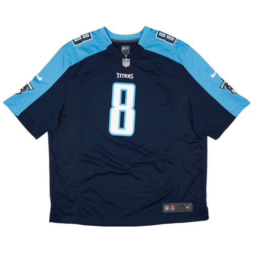 2015 17 Tennessee Titans Mariota 8 Nike Game Home Jersey Excellent XXL