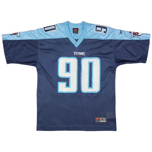 1999 00 Tennessee Titans Kearse 90 Nike Home Jersey Excellent L.Kids
