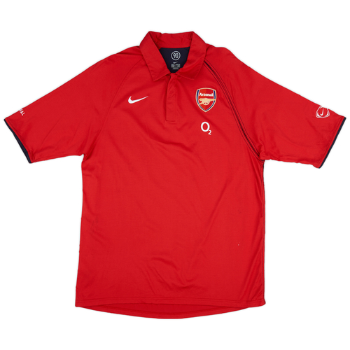 2004 05 Arsenal Nike Red Polo Shirt 9 10 XL
