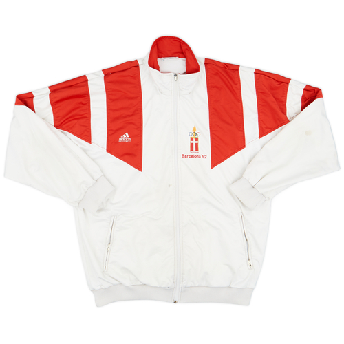1992 Denmark adidas Olympic Track Jacket 6 10 M