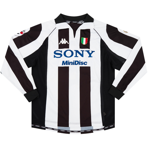 1997 98 Juventus Match Issue Home L S Shirt Birindelli 15