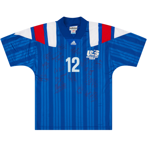 1993 USA Match Issue Signed Away Shirt 12 Agoos