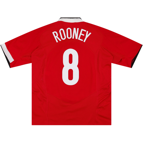2004 06 Manchester United Home Shirt Rooney 8 7 10 M