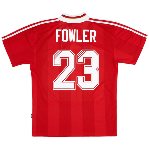 1995 96 Liverpool Home Shirt Fowler 23 9 10 L