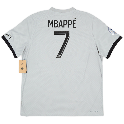2022 23 Paris Saint Germain Authentic Away Shirt Mbapp 7 NEW XXL