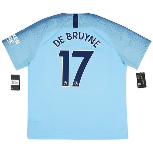 2018 19 Manchester City Home Shirt De Bruyne 17 XXL