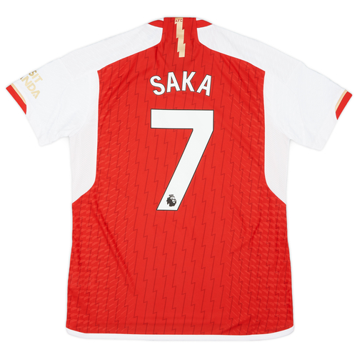 2023 24 Arsenal Authentic Home Shirt Saka 7