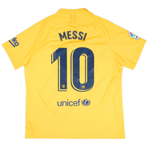 2019 20 Barcelona Senyera Fourth Shirt Messi 10 10 10 XL