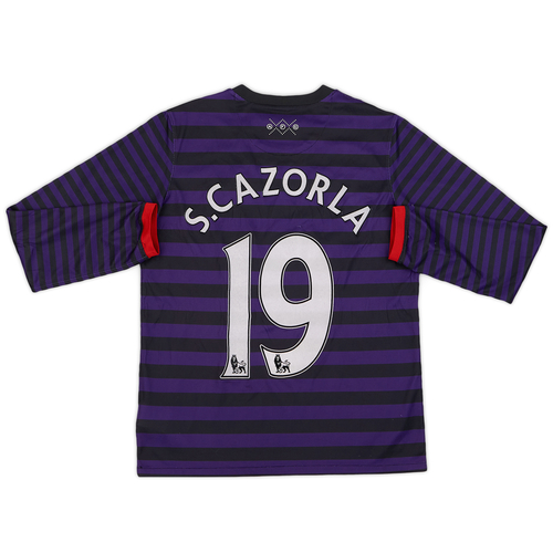 2012 13 Arsenal Away L S Shirt S.Cazorla 19 7 10 XL.Boys