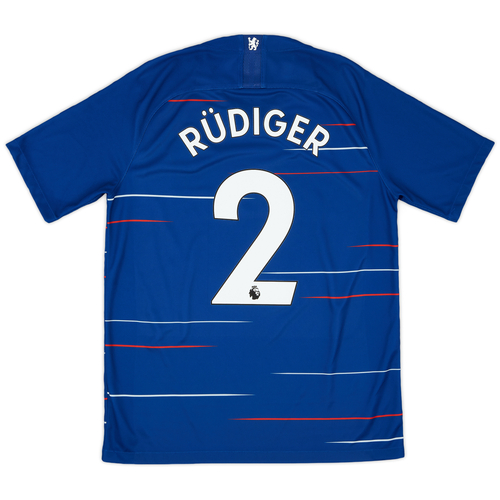 2018 19 Chelsea Home Shirt Rudiger 2 8 10 M