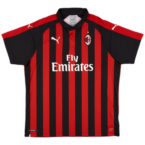 2018 19 AC Milan Home Shirt 9 10 XXL