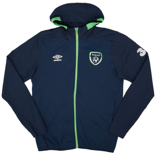 2015-16 Ireland Umbro Hooded Track Jacket - 9/10 - (M)