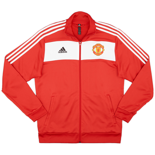 2020-21 Manchester United adidas 3-Stripes Track Jacket (L)