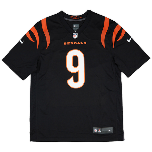 202123 Cincinnati Bengals Burrow 9 Nike Game Home Jersey (L)