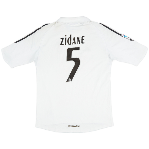 2005-06 Real Madrid Home Shirt Zidane #5 - 7/10 - (L)