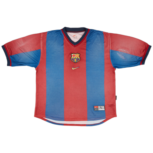1998-00 Barcelona Home Shirt - 3/10 - (L)