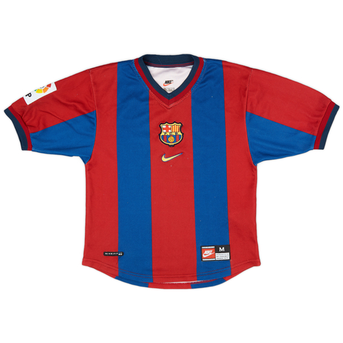 1998-00 Barcelona Home Shirt - 8/10 - (M.Boys)