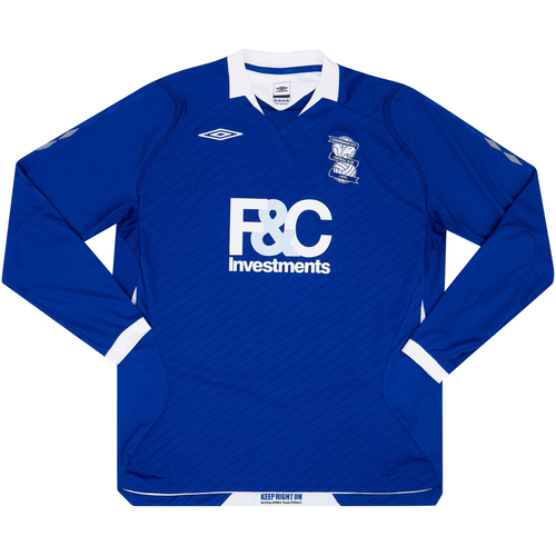 200809 Birmingham Home L/S Shirt 4 Excellent 9/10 (XL)