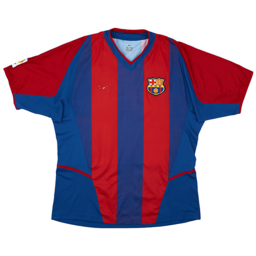 2002-03 Barcelona Home Shirt - 4/10 - (L)