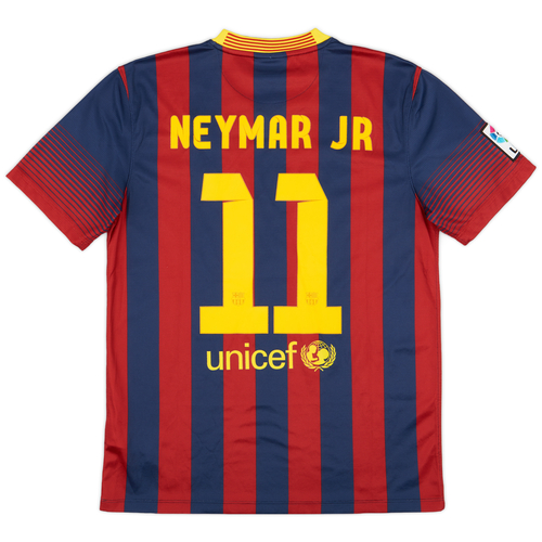2013-14 Barcelona Home Shirt Neymar JR #11 - 7/10 - (M)