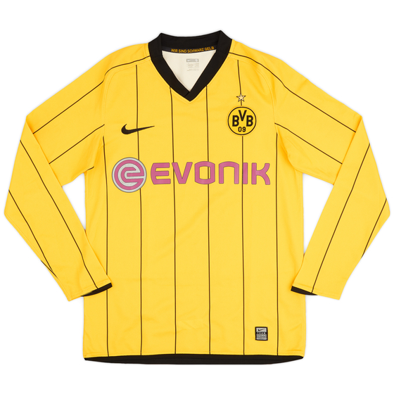 2008-09 Borussia Dortmund Player Issue Home L/S Shirt - 5/10 - (S)