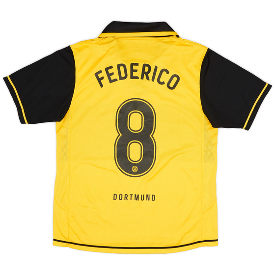 2007-08 Borussia Dortmund Home Shirt Federico #8 - 6/10 - (M)