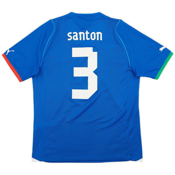 2013 Italy Confederations Cup Home Shirt Santon #3 - 8/10 - (M)