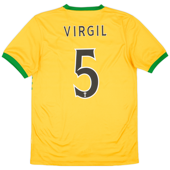 2013-14 Celtic Away Shirt Virgil #5 - 8/10 - (S)