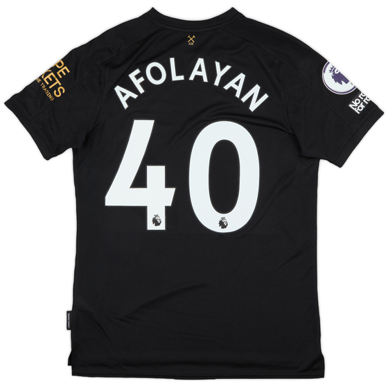 2020-21 West Ham Match Issue Third Shirt Afolayan #40