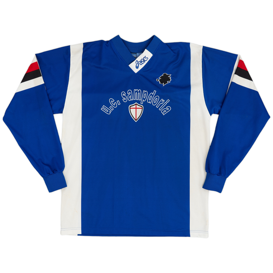 1996-97 Sampdoria Asics Training L/S Shirt - 7/10 - (XL)