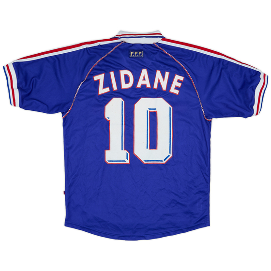 1998-00 France Home Shirt Zidane #10 - 7/10 - (M)