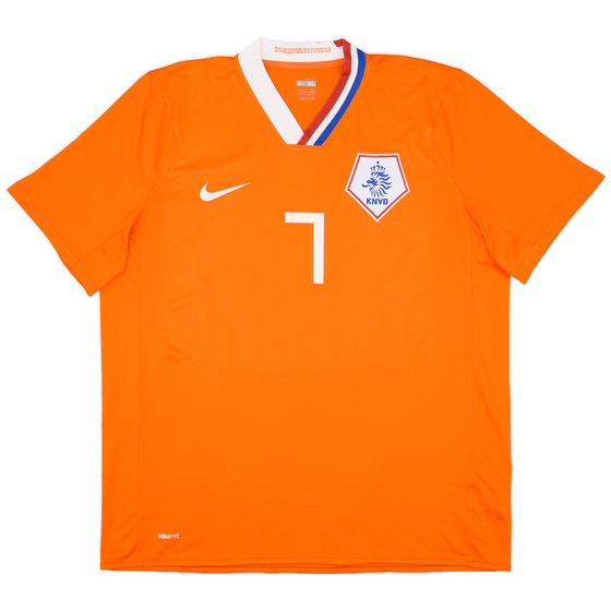 2008-10 Netherlands Home Shirt #7 - 9/10 - (XL)