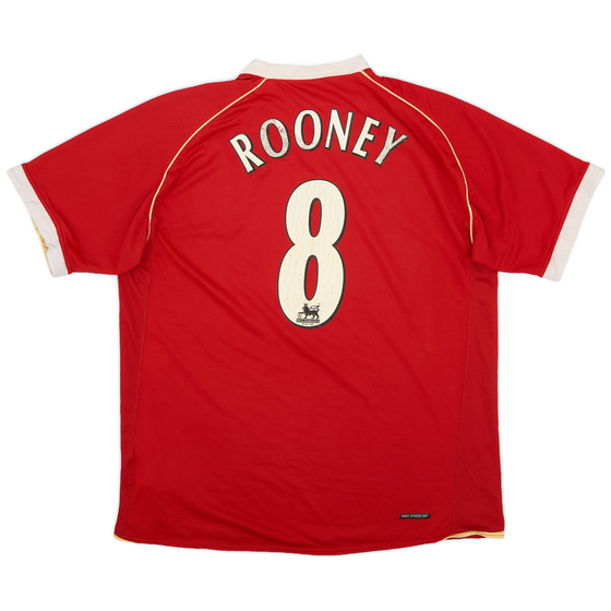 2006-07 Manchester United Home Shirt Rooney #8 - 4/10 - (M)