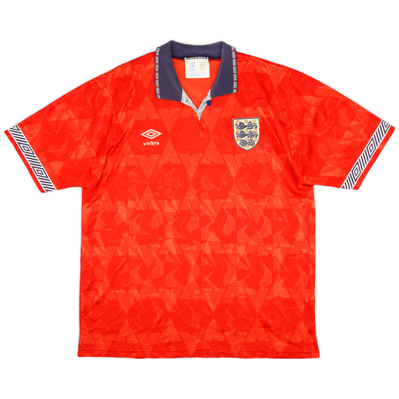 1990-93 England Away Shirt - 6/10 - (L)