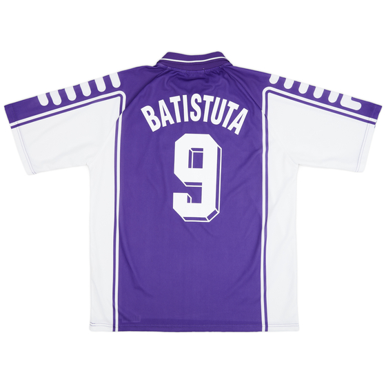 1999-00 Fiorentina Home Shirt Batistuta #9 - 9/10 - (XL)