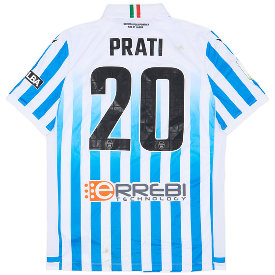 2022-23 SPAL Match Worn Home Shirt Prati #20