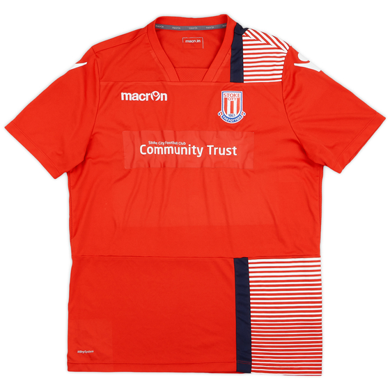 2017-18 Stoke City Macron Training Shirt - 8/10 - (XL)