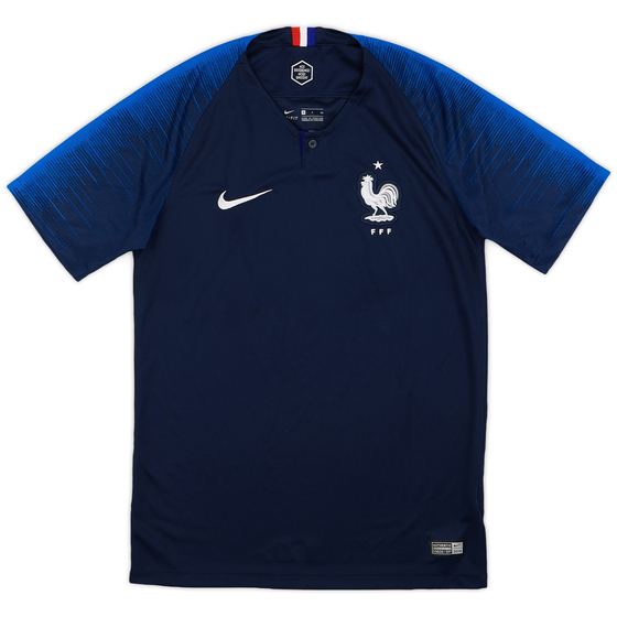 2018 France Home Shirt - 8/10 - (S)
