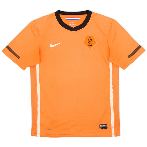 2010-11 Netherlands Home Shirt - 6/10 - (L.Boys)