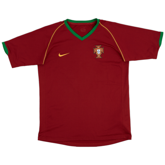 2006-08 Portugal Home Shirt - 8/10 - (XL.Boys)