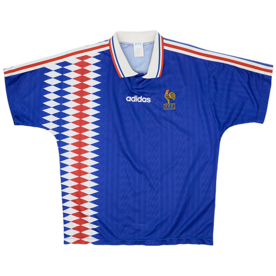 1994-96 France Home Shirt - 8/10 - (L)