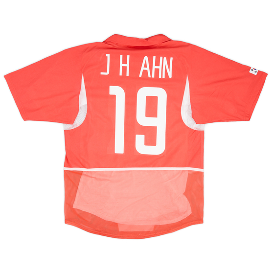 2002-03 South Korea Player Issue Home Shirt J H Ahn #19 - 8/10 - (M)