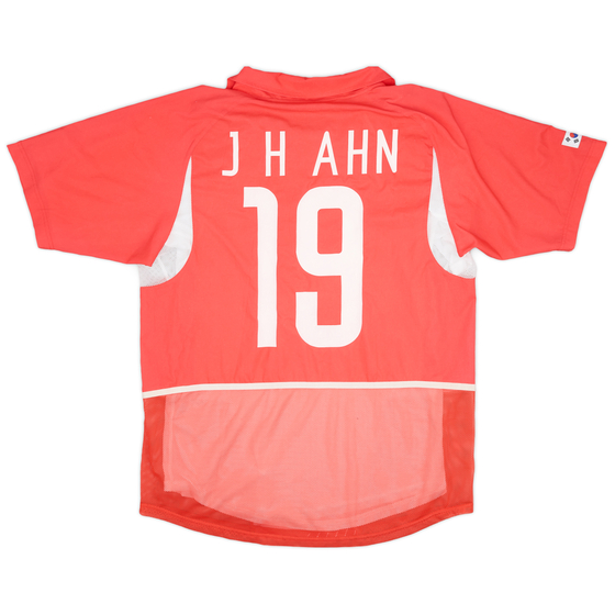 2002-03 South Korea Player Issue Home Shirt J H Ahn #19 - 8/10 - (L)