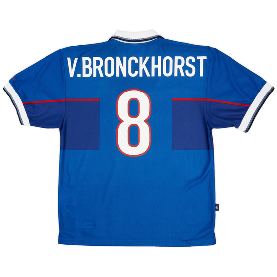 1997-99 Rangers Home Shirt v.Bronckhorst #8 - 9/10 - (L)