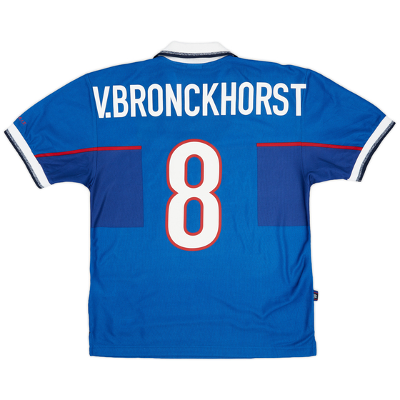 1997-99 Rangers Home Shirt v.Bronckhorst #8 - 8/10 - (S)