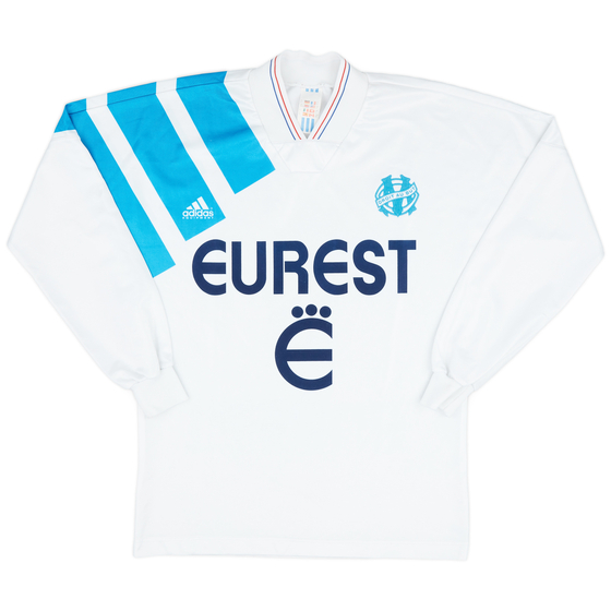 1993-94 Olympique Marseille Home L/S Shirt - 8/10 - (S)